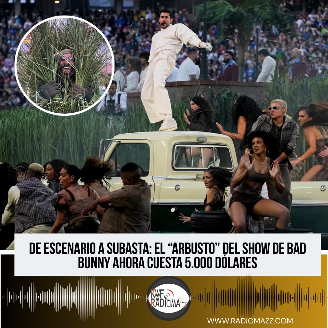 Del Escenario A Subasta: El "Arbusto" Del Show De Bad Bunny Ahora Cuesta 5,000 dólares.