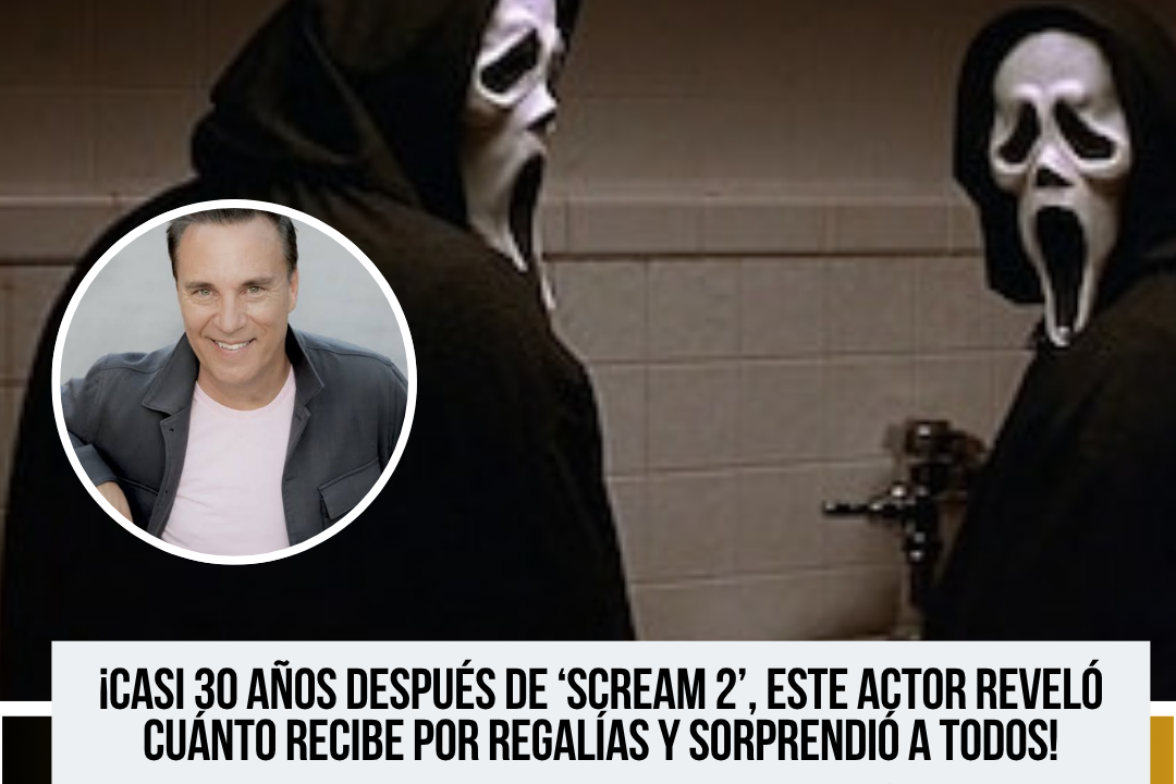 Actor de ‘Scream 2’ revela cuánto recibe en regalías casi tres décadas después del estreno