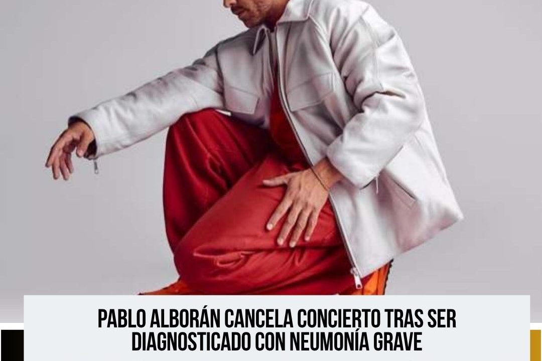 Pablo Alborán cancela concierto en Ciudad Real tras ser diagnosticado con neumonía grave