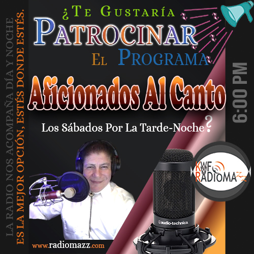 Imagen decorativa para patrocinar el programa Aficionados al Canto.