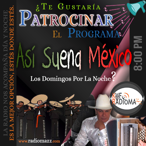Imagen decorativa para patrocinar el programa Así suena México.