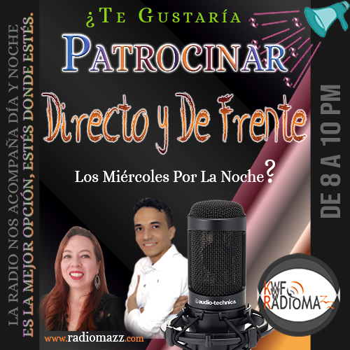 Imagen decorativa para patrocinar el programa Directo y De Frente.