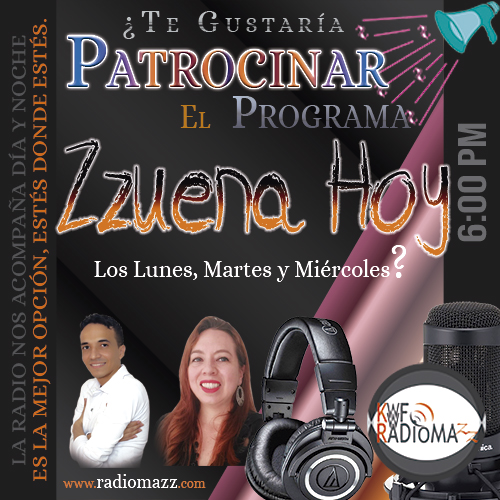 Imagen decorativa para patrocinar el programa Zzuena Hoy.