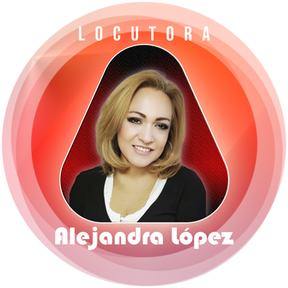 Imagen de la Locutora Alejandra López.